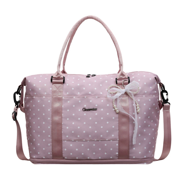 Stylish Polka Dot Travel Duffle Bag