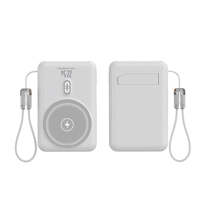 Portable power bank with inductive charging function and LED display Bowlift