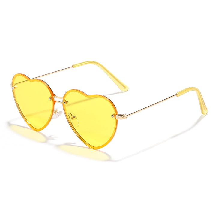 Women Heart-Shaped Sunglasses with Stylish Lenses Bowlift