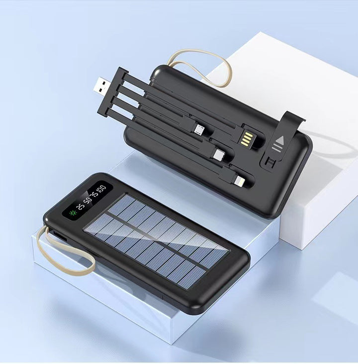 Portable Solar Power Bank with Fast Charging Function Bowlift