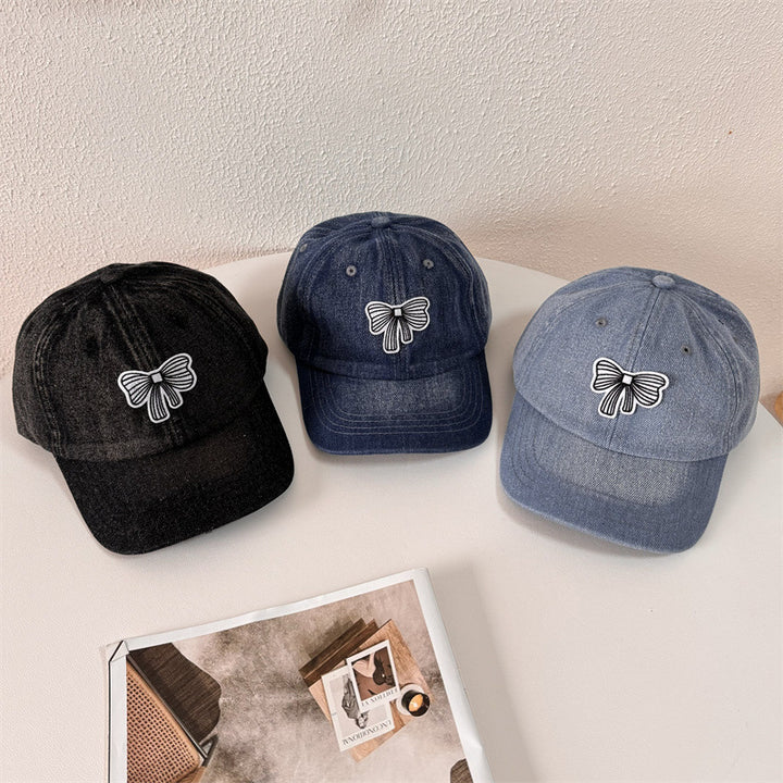 Women's Casual Denim Baseball Cap Bowlift