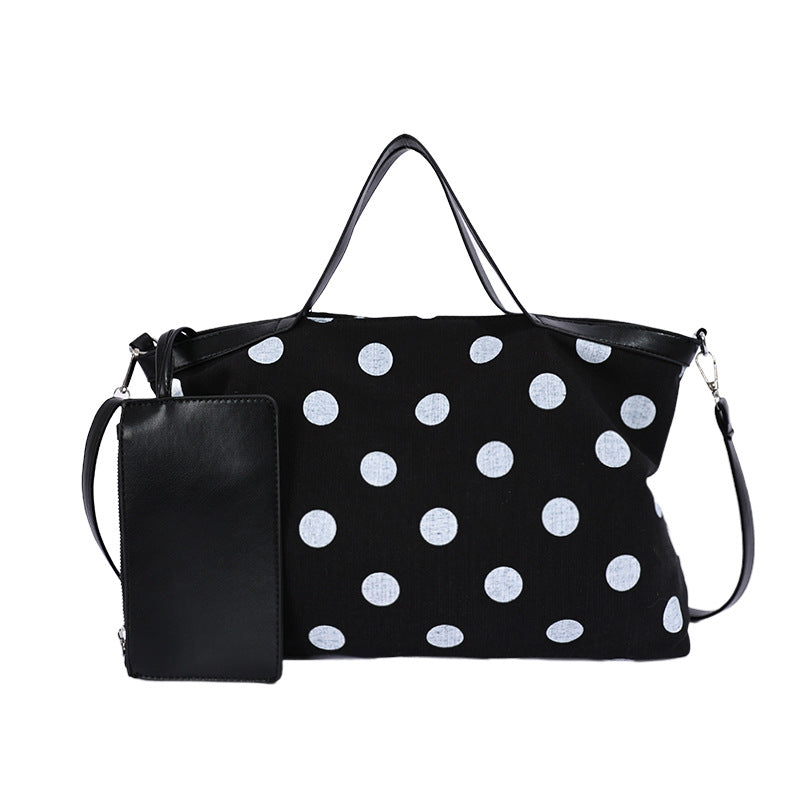 Polka Dot Multifunctional Tote Bag Bowlift