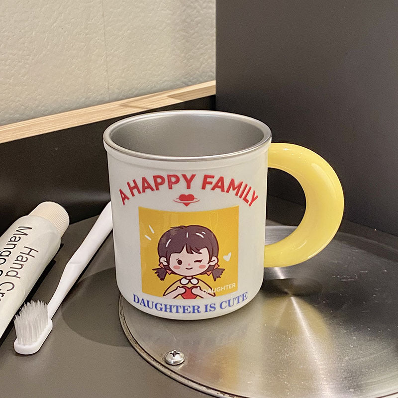 Ceramic mug with playful family motif Bowlift
