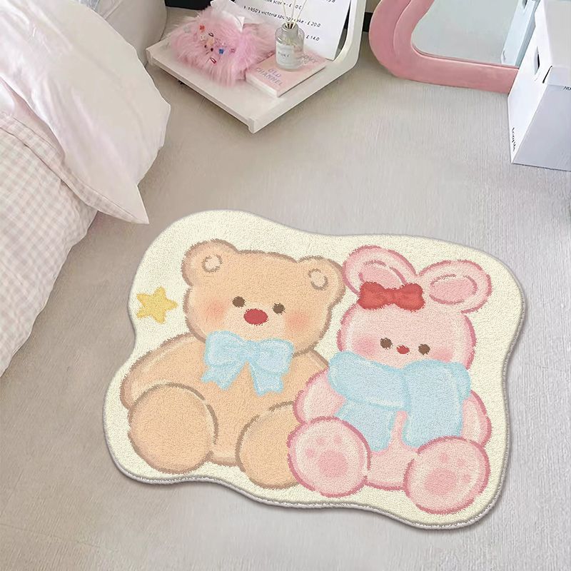 Adorable Cartoon Bear Area Rug Bowlift