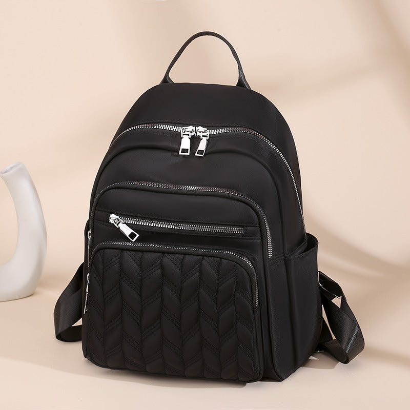 Compact Textured Backpack Bowlift