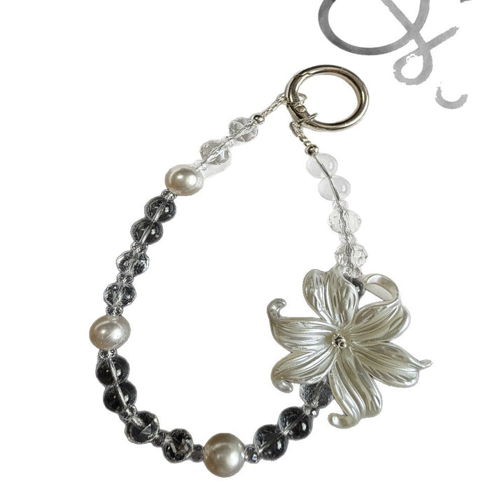 Elegant Flower-Inspired Beaded Keychain Bowlift