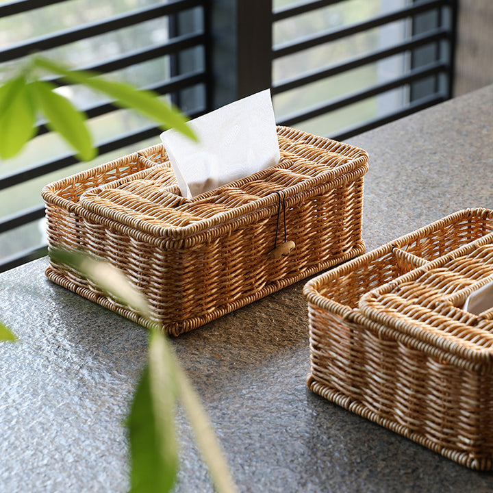 Handwoven Multi-Compartment Storage Caddy Bowlift