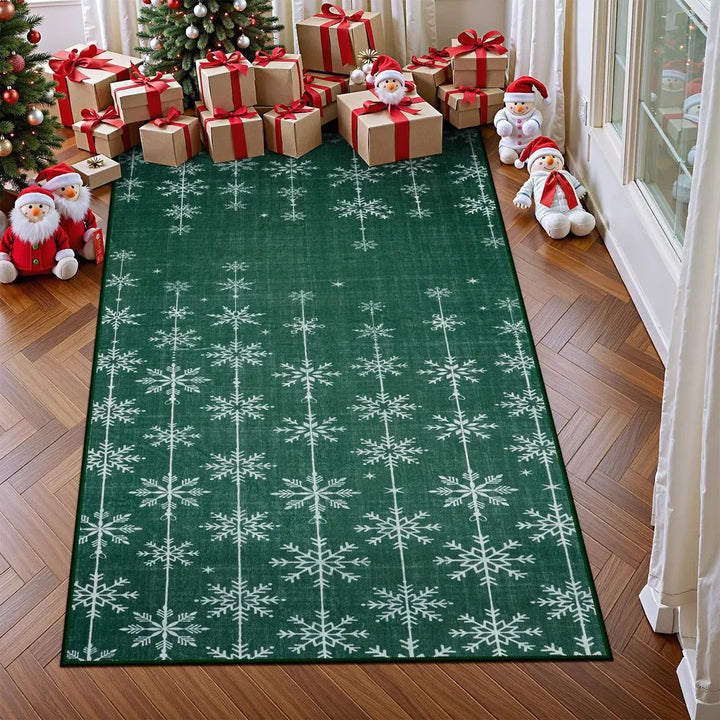 BowLift | Christmas Rug - Crystal Velvet Living Room Bedroom Non-Slip And Stain-Resistant Rug