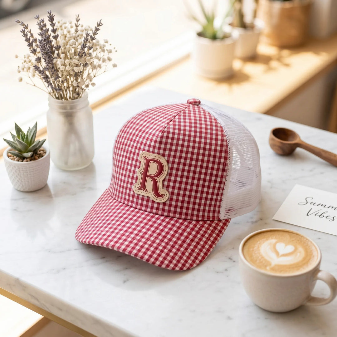 Women's Casual Checkered Beanie Bowlift