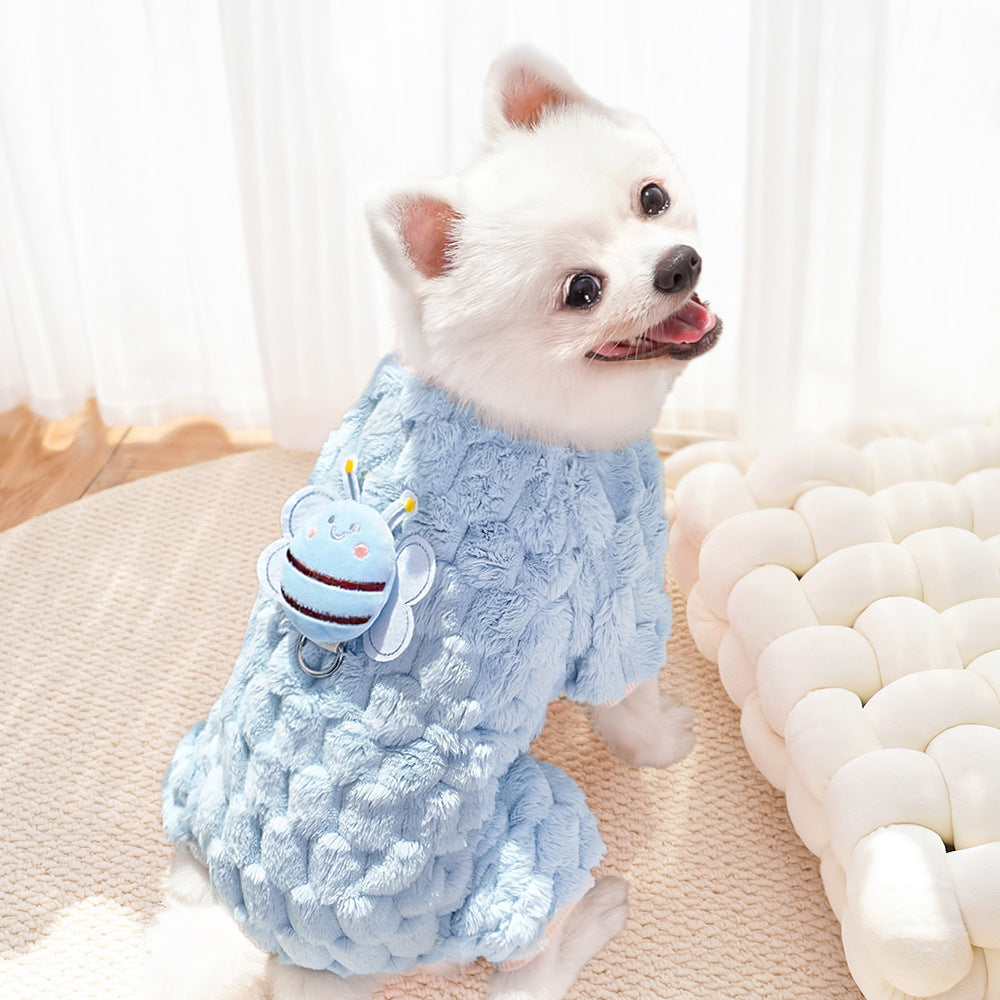 Plush Animal-Themed Pet Pajamas Dog Bed