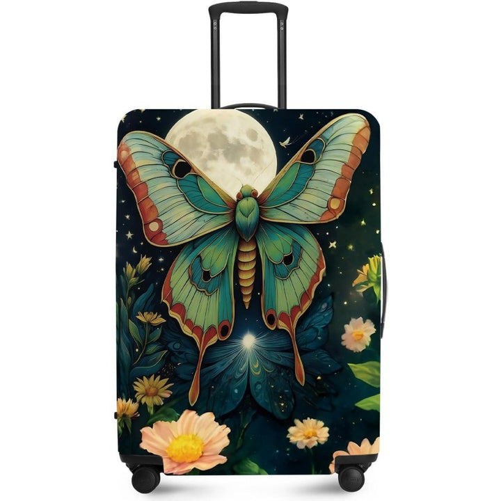 Unisex nan elastic suitcase cover with UV-resistant motif print and zip opening Bowlift