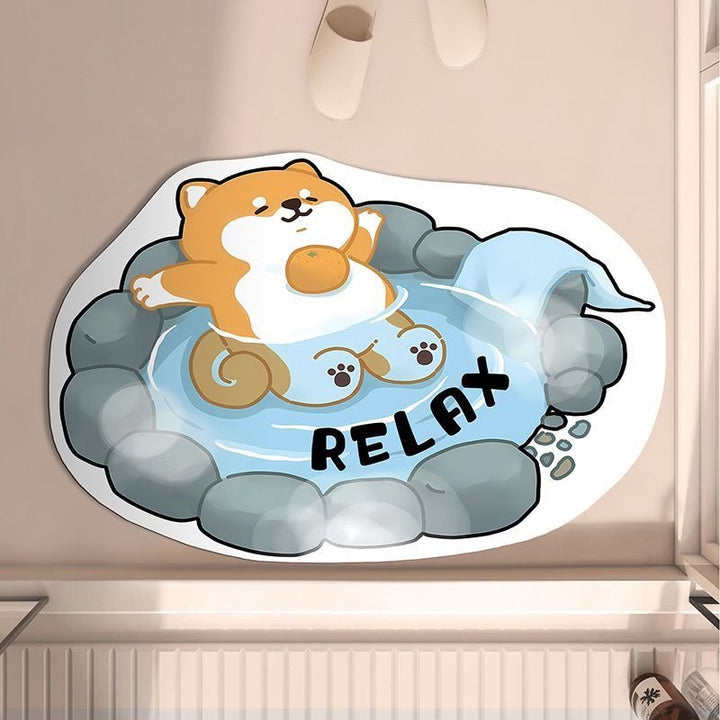 Cartoon-Themed Indoor Bath Mat