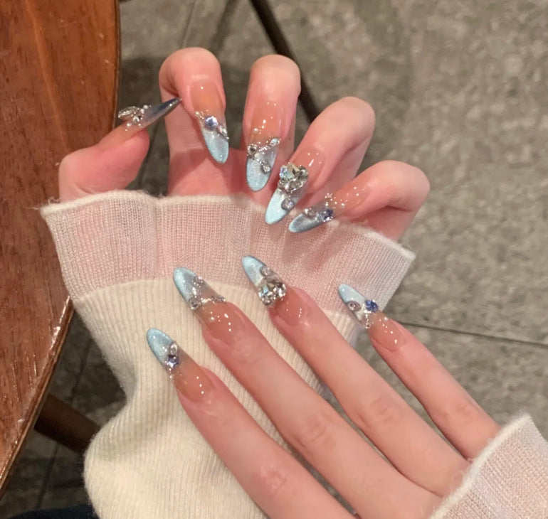 Decorative Butterfly-Embellished Press-On Nail Set