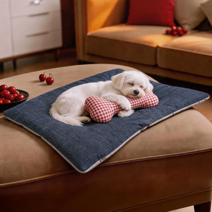 Unisex Playful and cozy pet mat with cushion shapes Bowlift