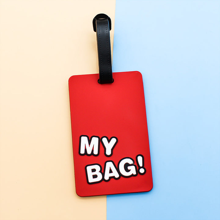 Unisex Luggage Tag with Humorous Saying Bowlift