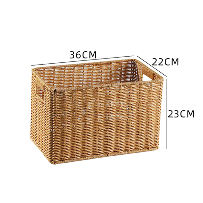 Rectangular Woven Storage Basket Bowlift