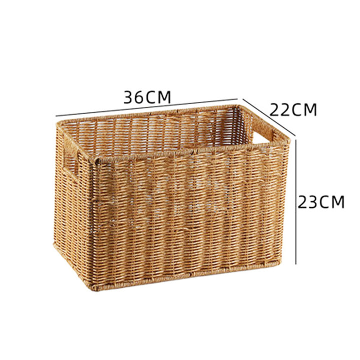 Rectangular Woven Storage Basket Bowlift
