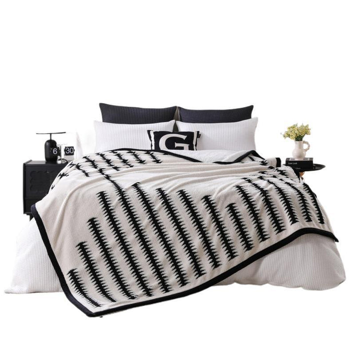 Chic Floral Pattern Throw Blanket Bowlift