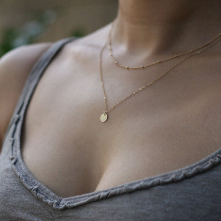Layered Elegant Chain Necklace Bowlift