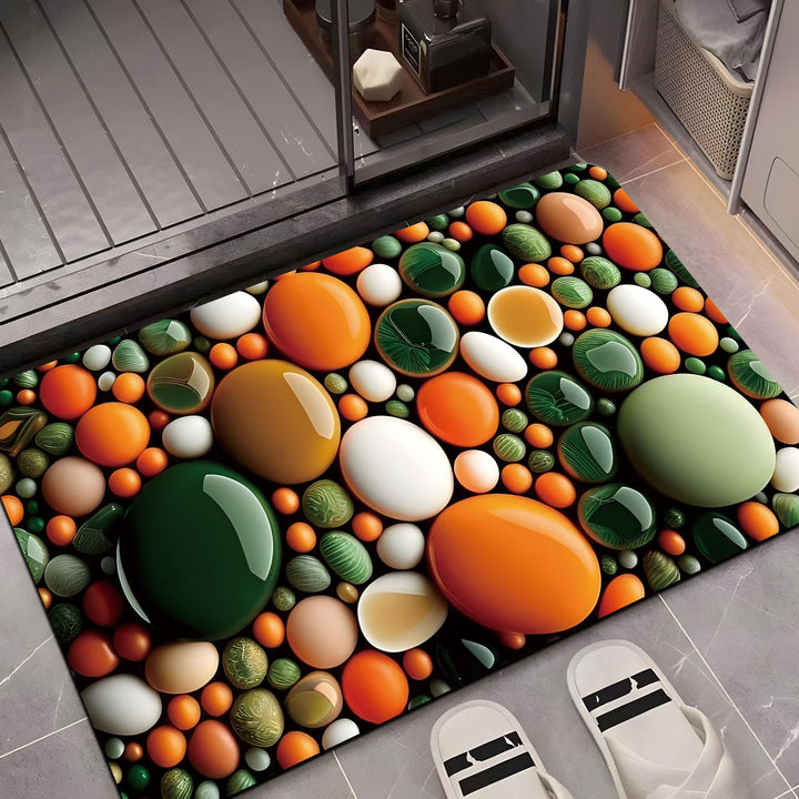 Decorative Pebble Pattern Area Mat Bowlift