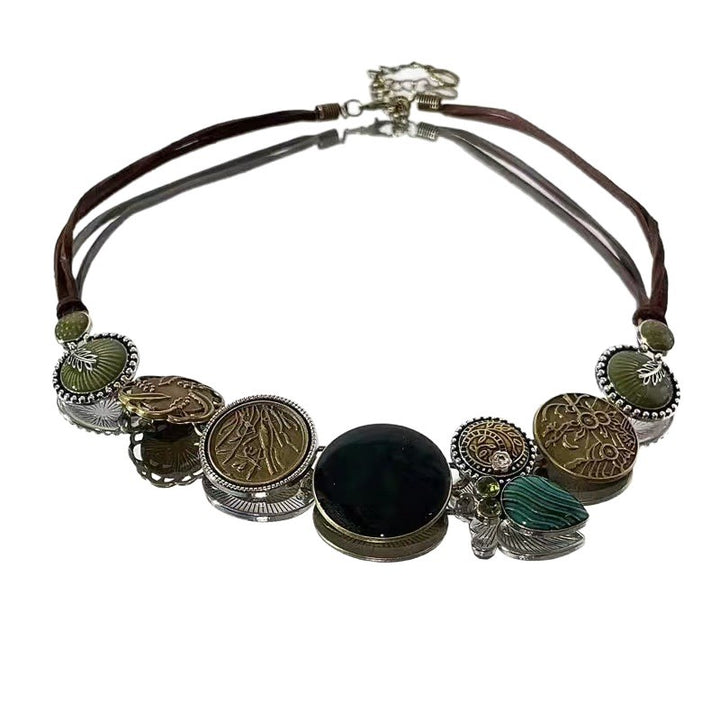 Floral Pendant Long Necklace Bowlift
