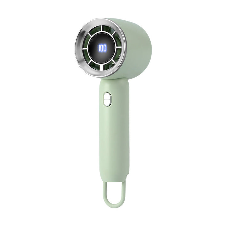 Ladies portable mini high-speed fan with digital display Bowlift
