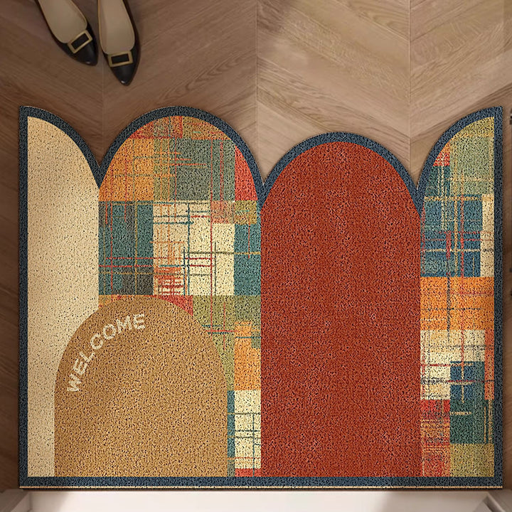 Geometric Patterned Entryway Mat