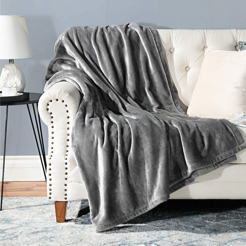 Ladies Cozy Plush Blanket with Reversible Design Bowlift