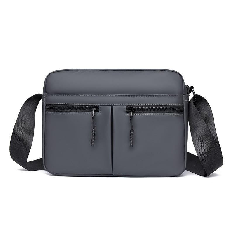 Sleek Dual-Zippered Utility Crossbody Bag Bowlift