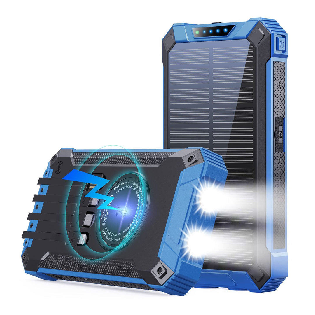 Solar Powerbank with Flashlight By Bowlift