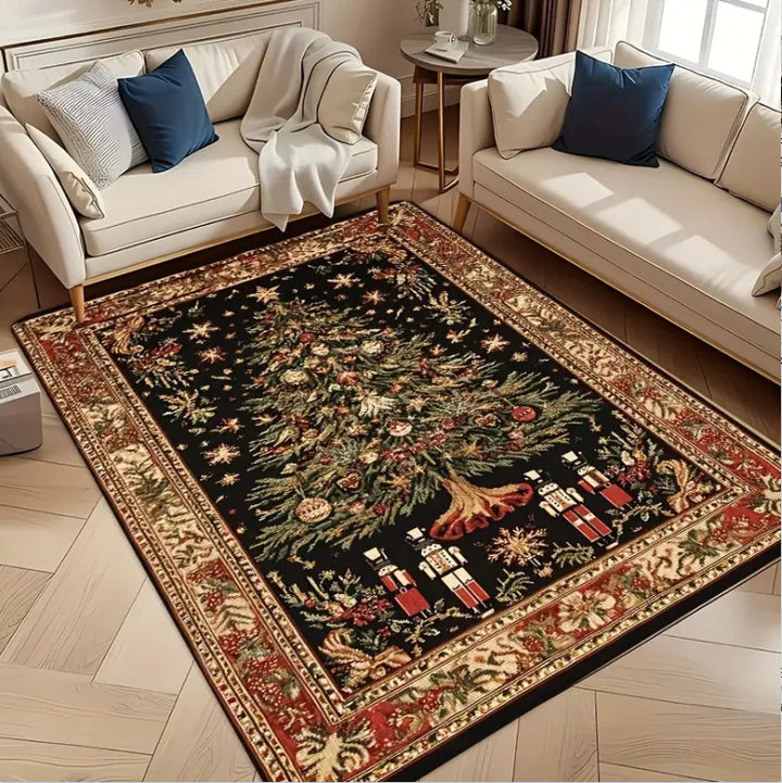 Festive Holiday Area Rug Bowlift