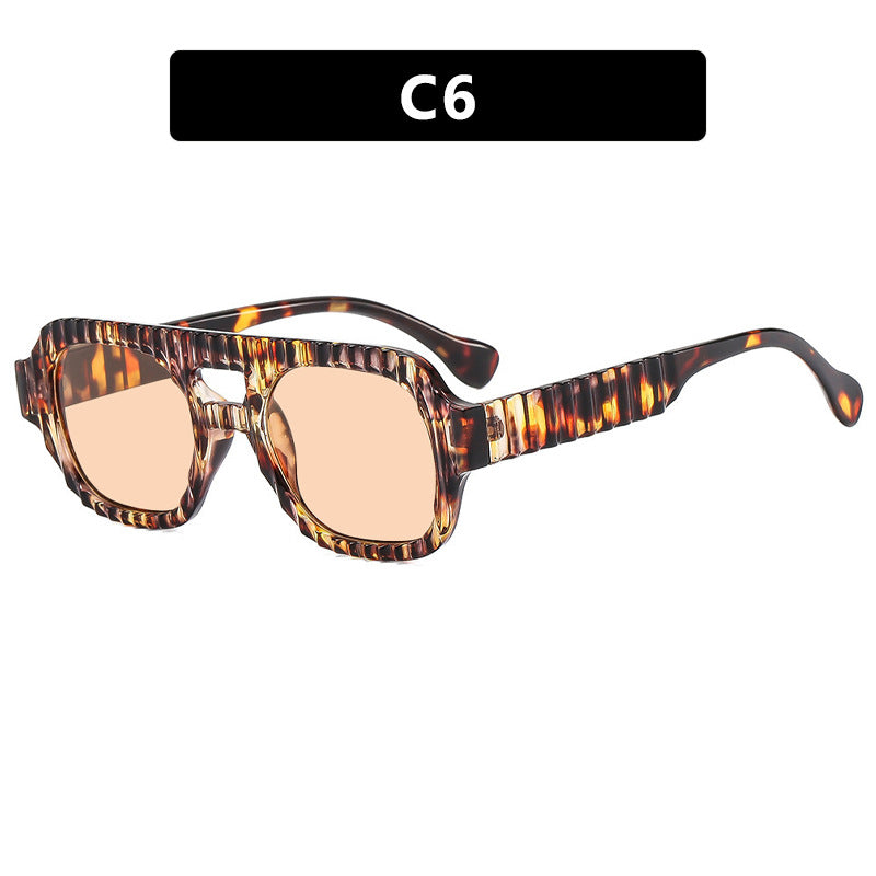 Women's geometric sunglasses with sophisticated structural design Bowlift