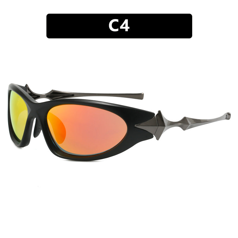 Women's futuristic sports sunglasses with ergonomic design Bowlift