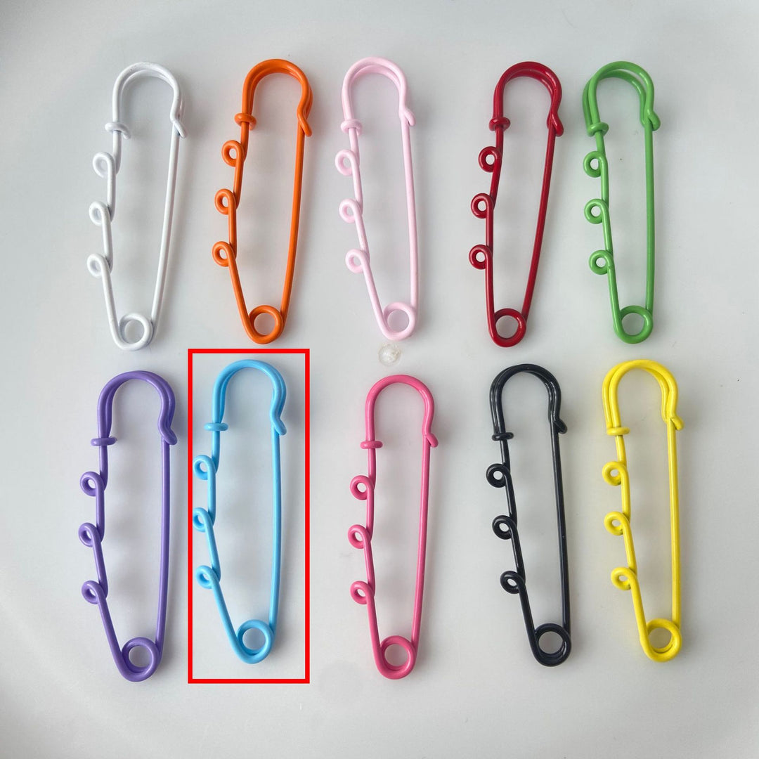 Decorative Safety Pin Brooch Bowlift