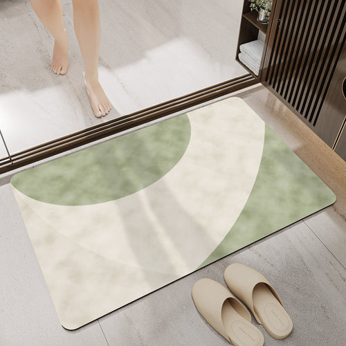 Abstract Modern Bath Mat Bowlift