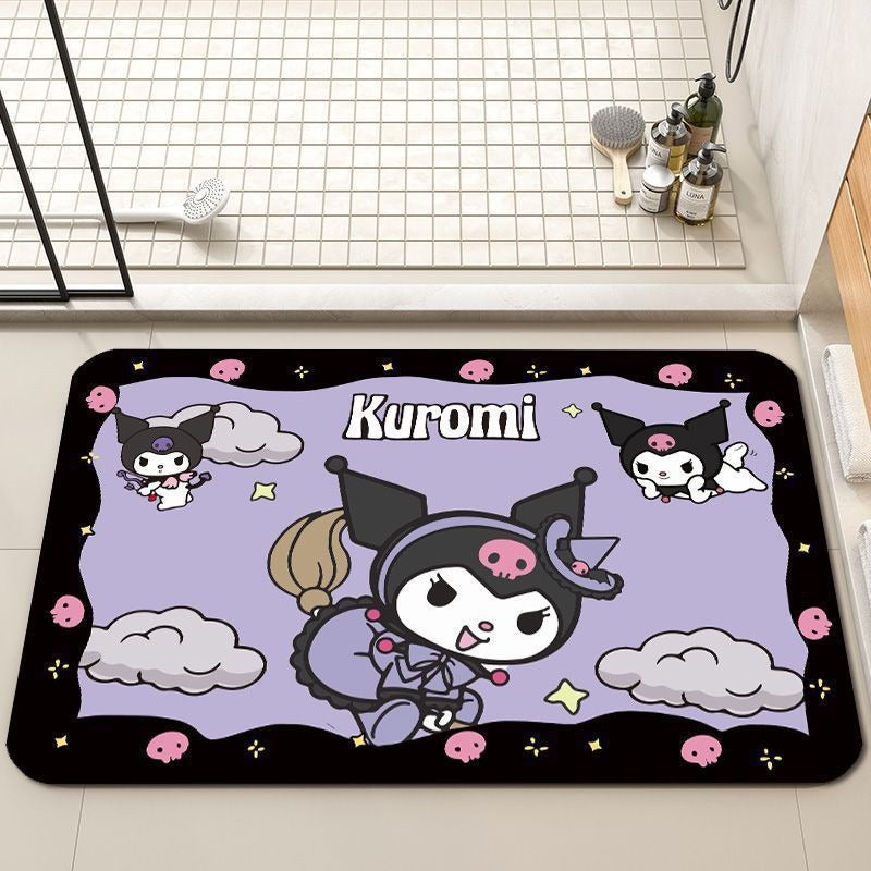 Playful Cartoon-Themed Bath Mat Bowlift