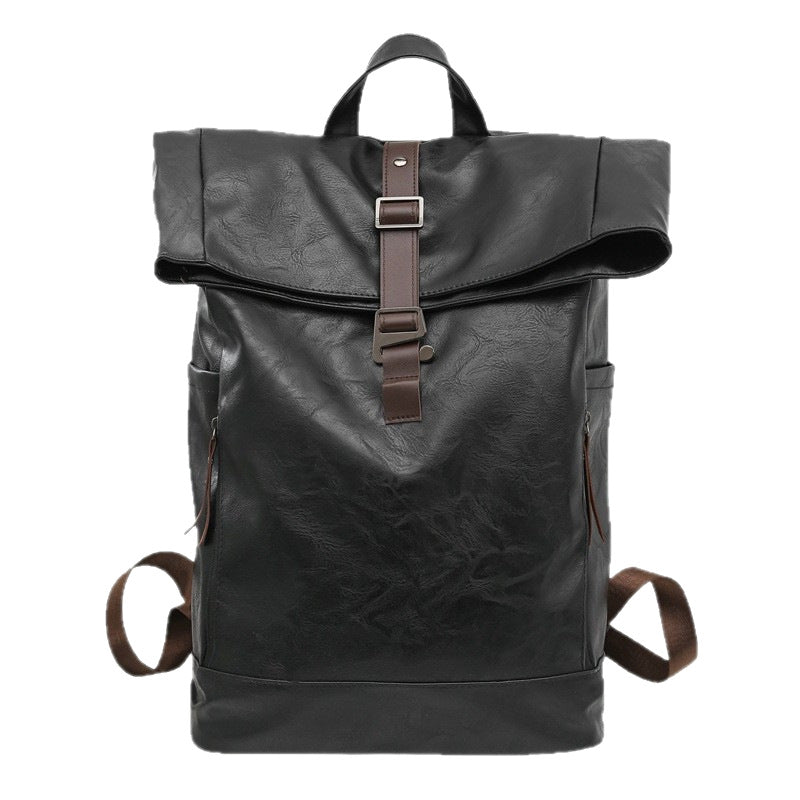 Casual Leather Backpack Bowlift