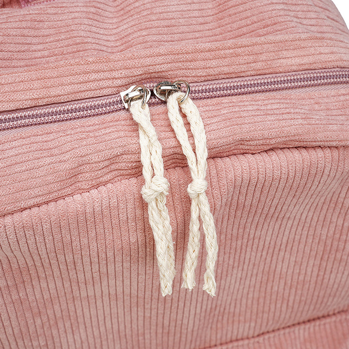 Cord Backpack with Functional Pockets Bowlift