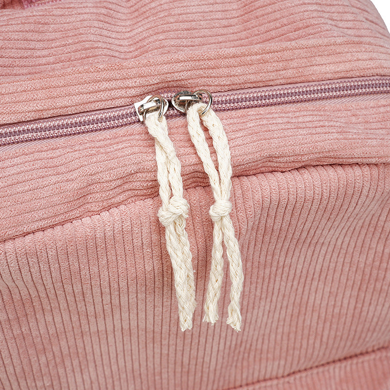 Corduroy Multi-Pocket Backpack Bowlift