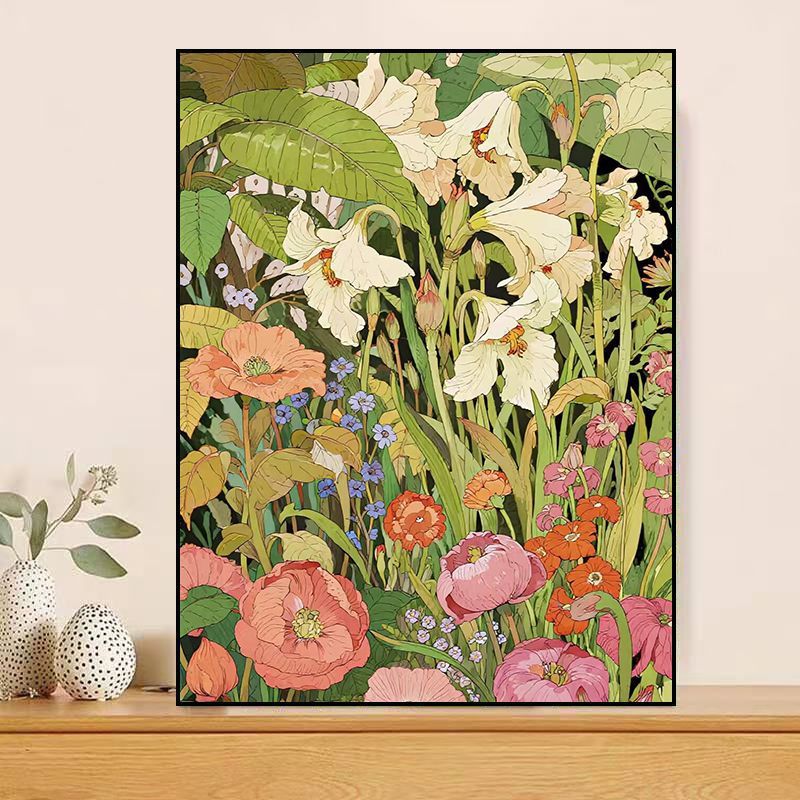 Floral-Themed Canvas Artwork Bowlift