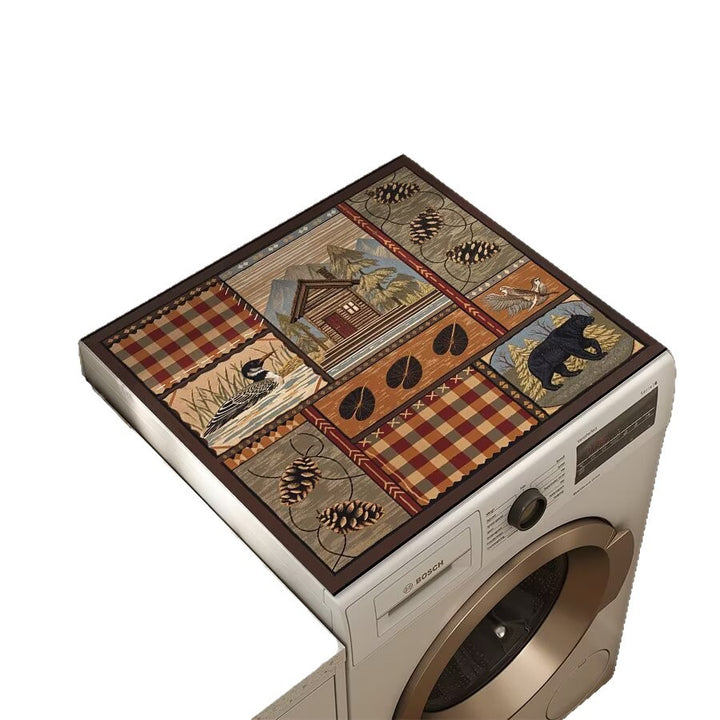 Wildlife-Themed Laundry Room Mat Bowlift