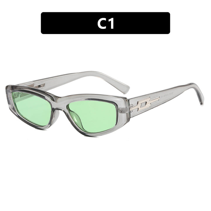 Women's stylish Cat-Eye sunglasses with transparent frame and cool lenses Bowlift