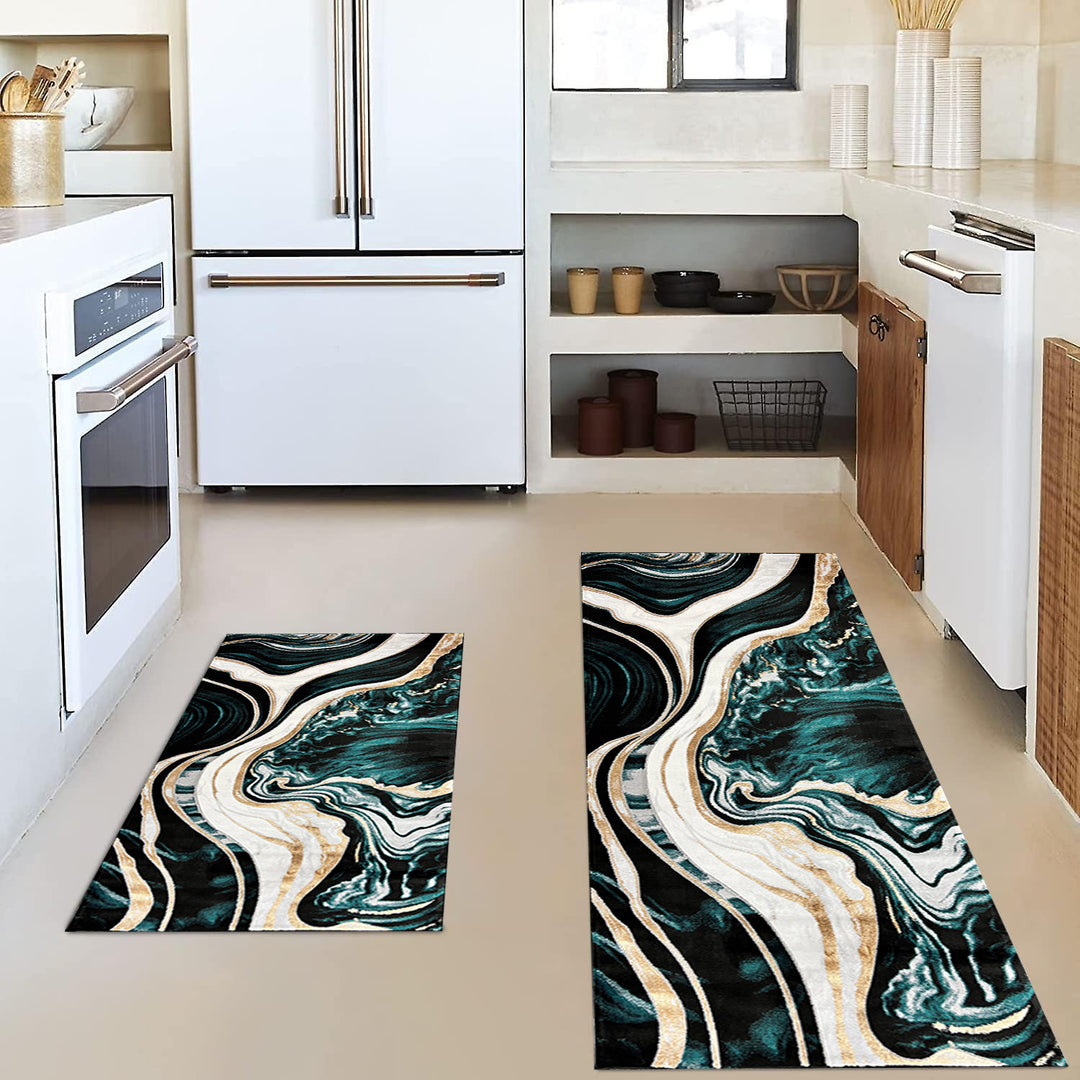 Vintage-Inspired Kitchen Mat Set Bowlift