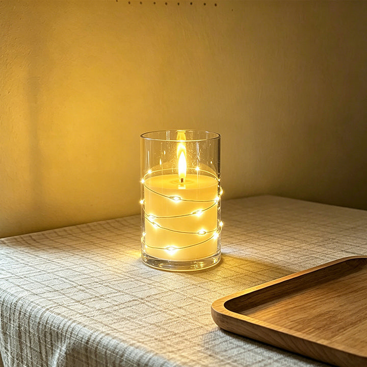 LED Scented Candle with Flame Effect Bowlift