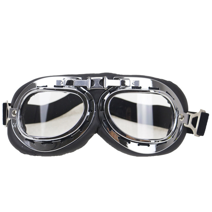 Vintage-Style Protective Riding Goggles Bowlift