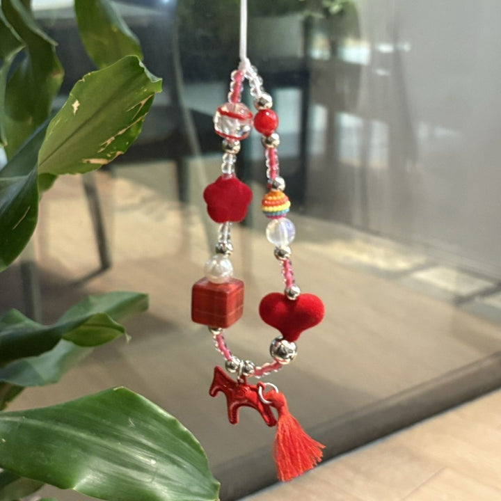 Beaded Charm Phone Lanyard Bowlift