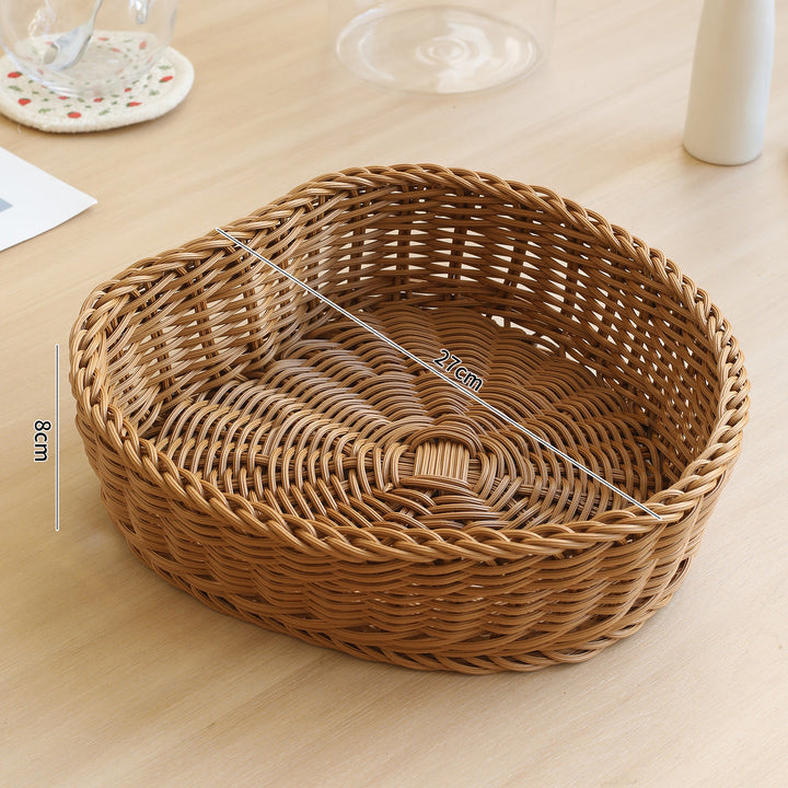 Handcrafted Round Wicker Serving Bowl Bowlift