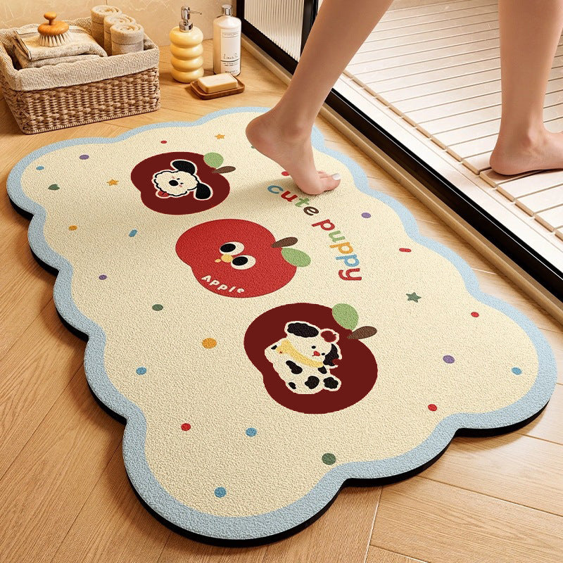 Cute Animal-Themed Memory Foam Bath Mat Bowlift