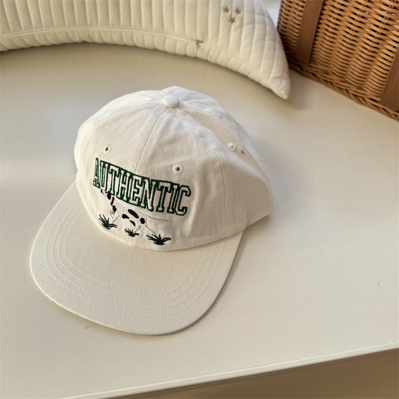 Women's Embroidered Cow Graphic Baseball Cap Bowlift