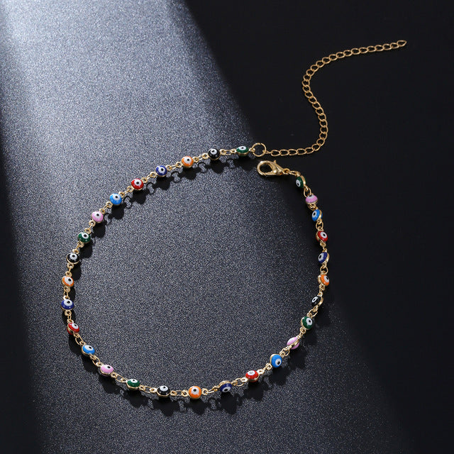 Colorful Beaded Anklet Bowlift